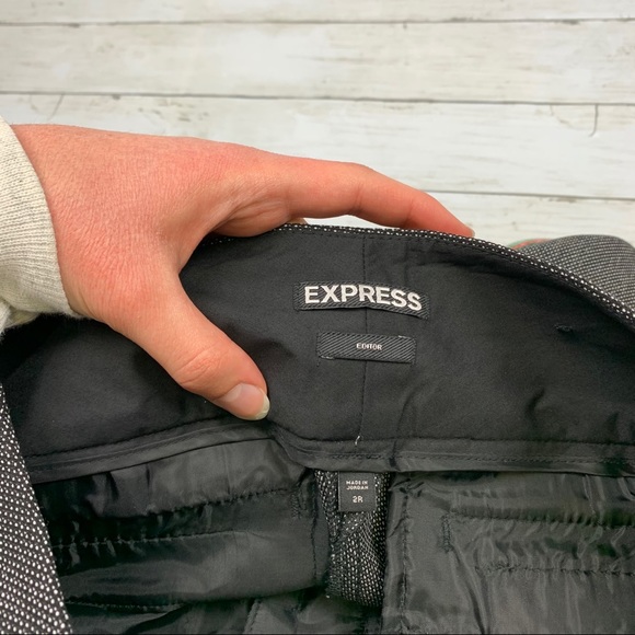 Express Editor Gray Mid Rise Slack Dress Pants - Picture 6 of 11